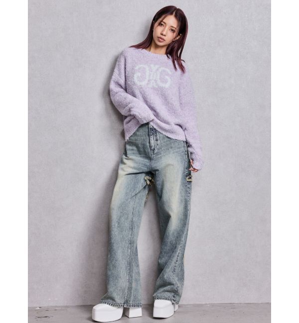 GYDA「Symmetry GYDA jacquardニットトップス」|ニット・セーター|