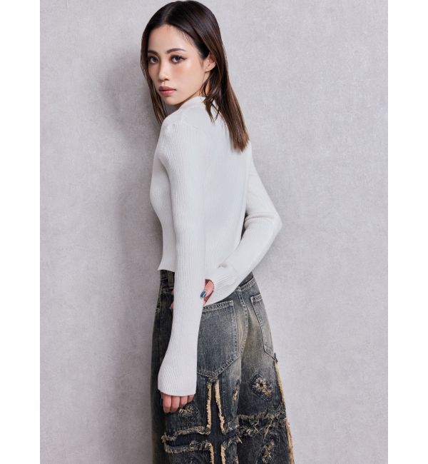 GYDA「POLOニットトップス」|ニット・セーター|