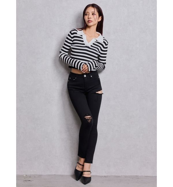 GYDA「POLOニットトップス」|ニット・セーター|