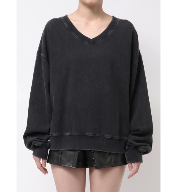 GYDA「VネックSMIRK BUNNYスウェットトップス」|スウェット・ジャージ|