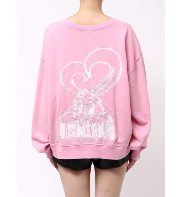 GYDA「VネックSMIRK BUNNYスウェットトップス」|スウェット・ジャージ|