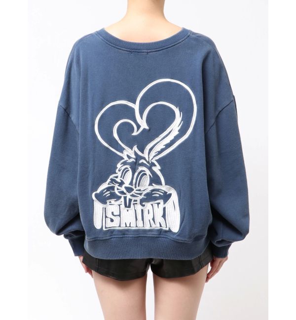 GYDA「VネックSMIRK BUNNYスウェットトップス」|スウェット・ジャージ|