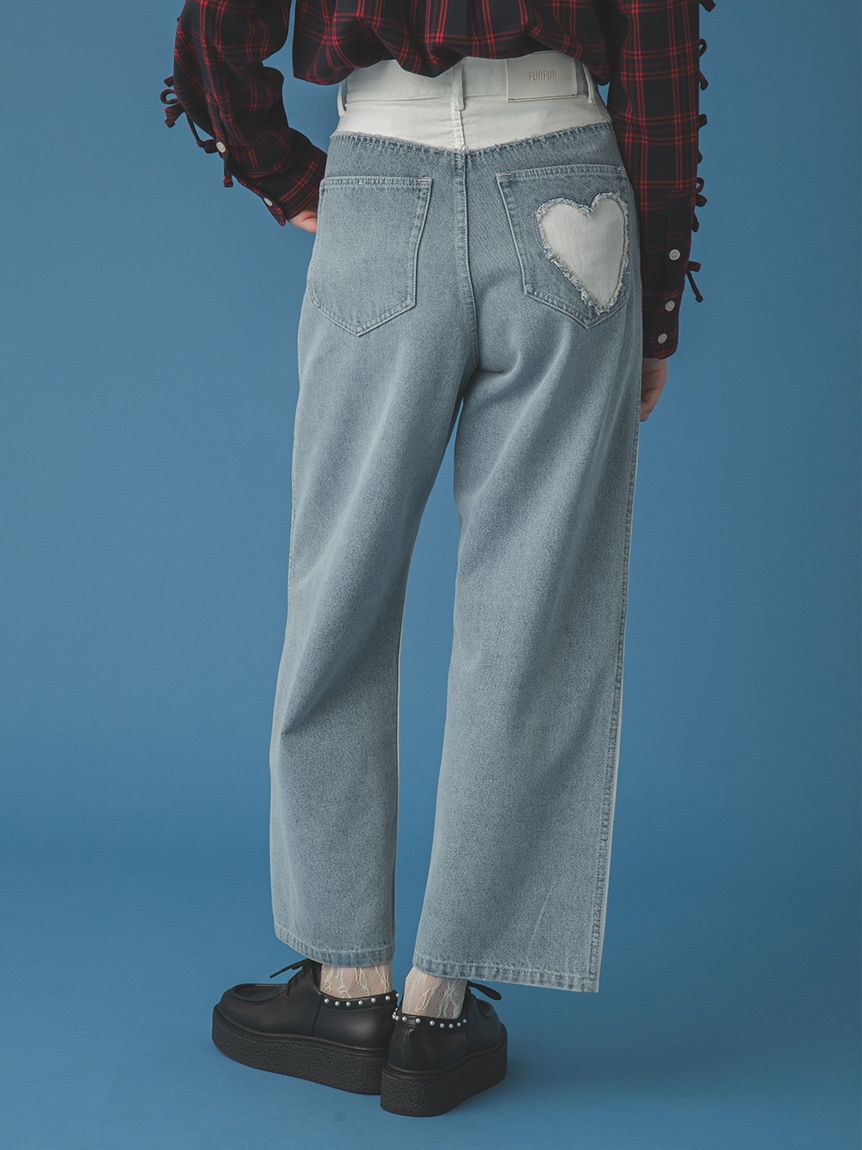 FURFUR「パッチワークデニムパンツ」|デニム|