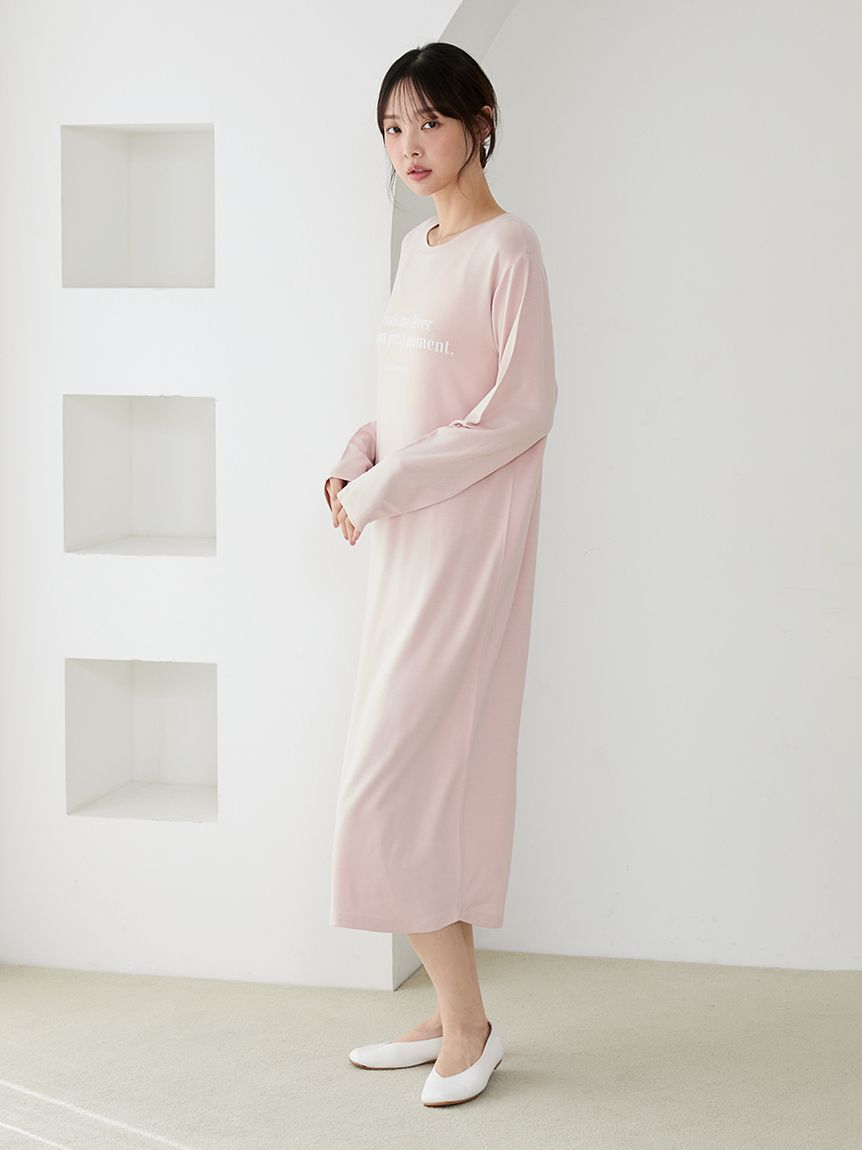 gelato pique「インレイロゴワンピース」|ルームウェア|