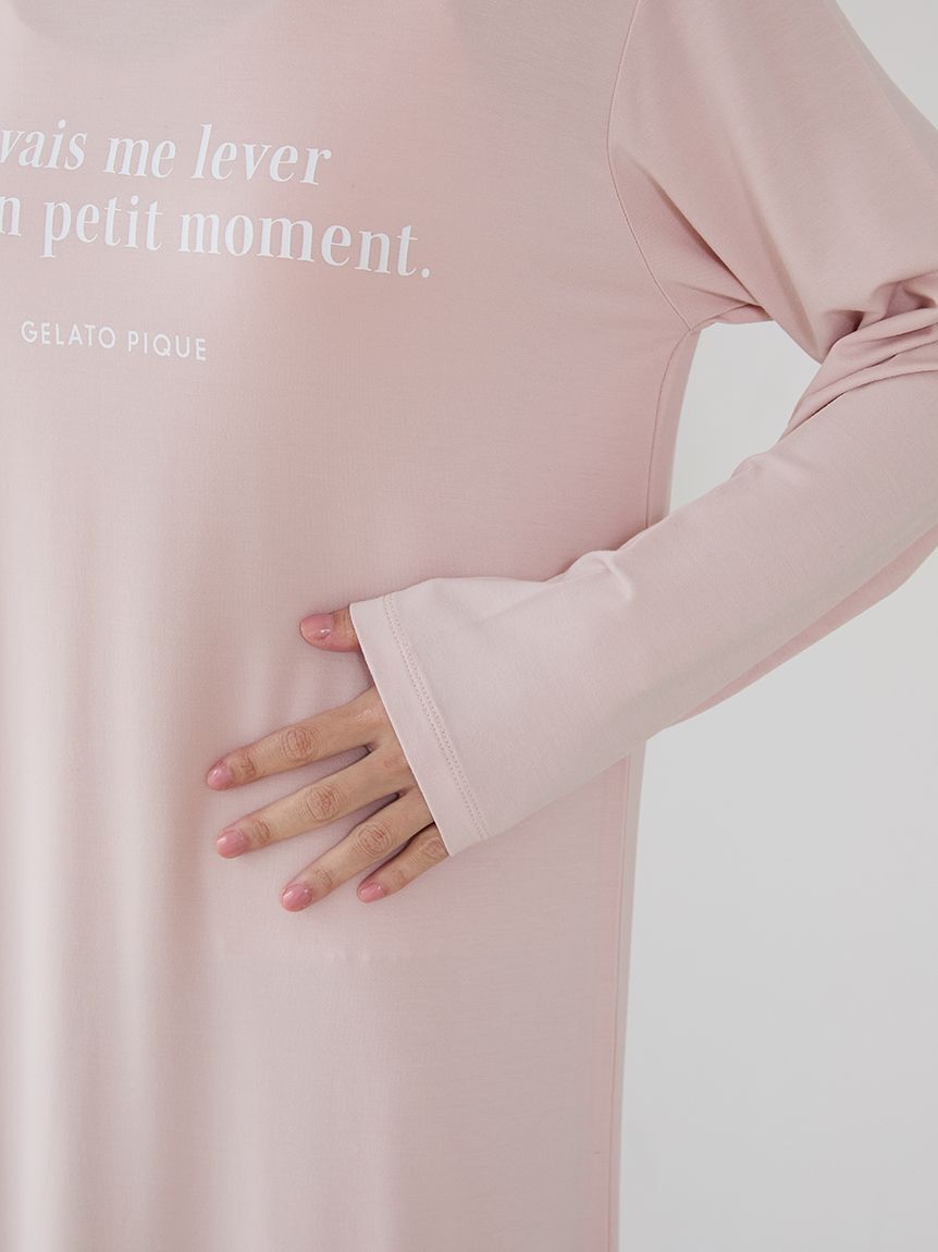 gelato pique「インレイロゴワンピース」|ルームウェア|