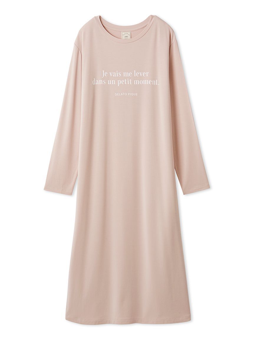 gelato pique「インレイロゴワンピース」|ルームウェア|