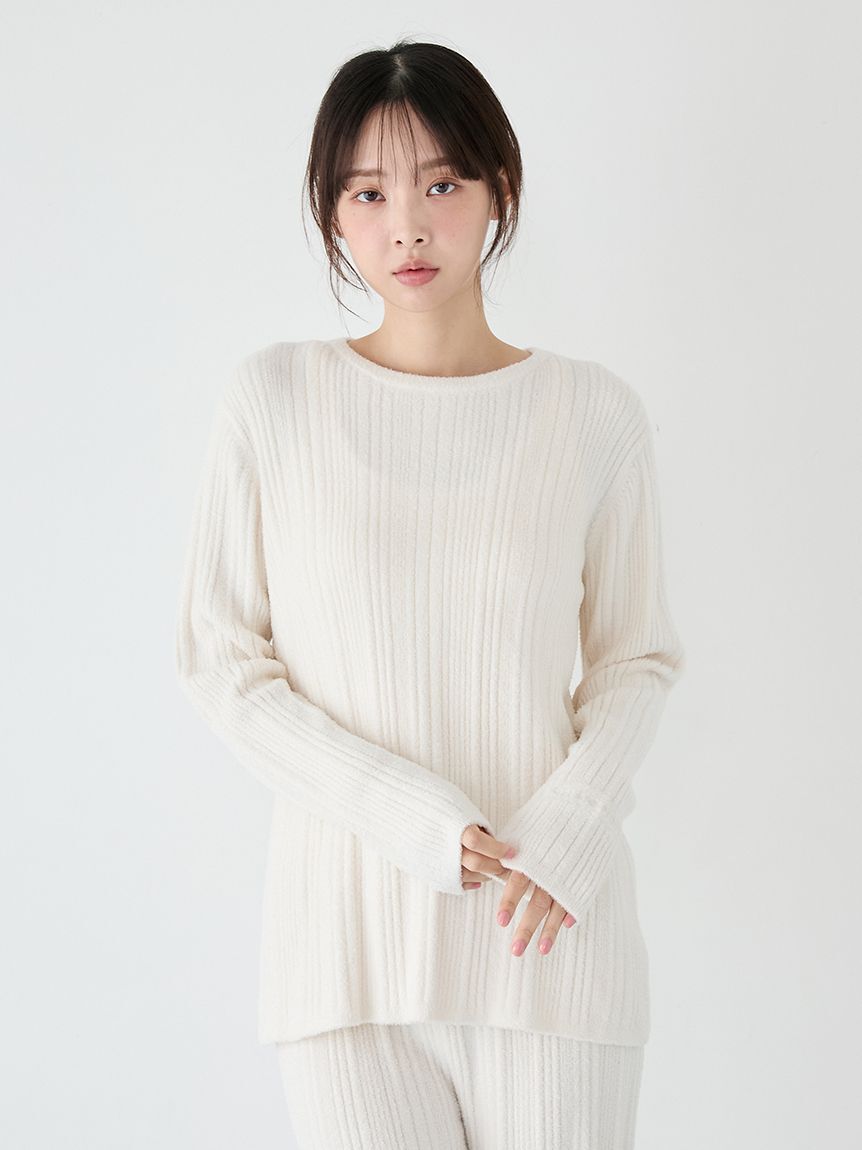 gelato pique「調温スムーズィーランダムリブプルオーバー」|ルームウェア|