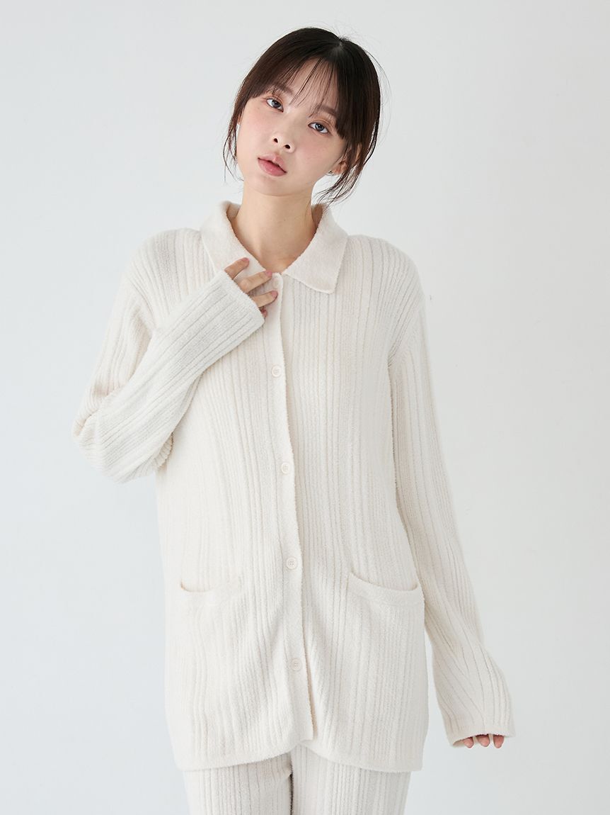 gelato pique「調温スムーズィーランダムリブカーディガン」|ルームウェア|IVR