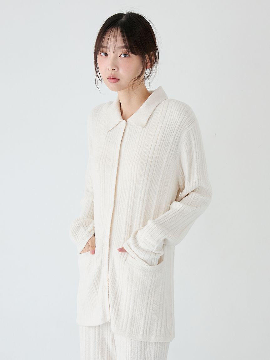 gelato pique「調温スムーズィーランダムリブカーディガン」|ルームウェア|