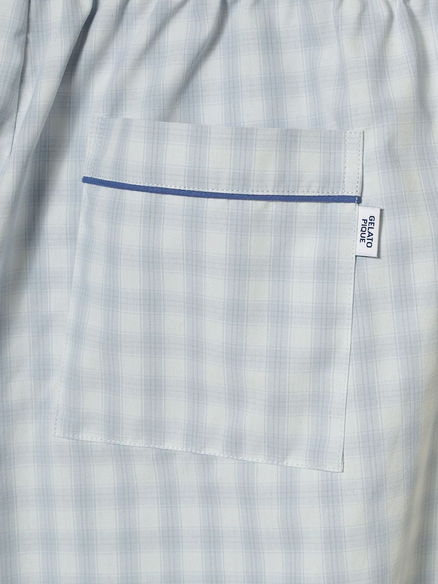 GELATO PIQUE HOMME「【HOMME】ブロードチェックロングパンツ」|ルームウェア|