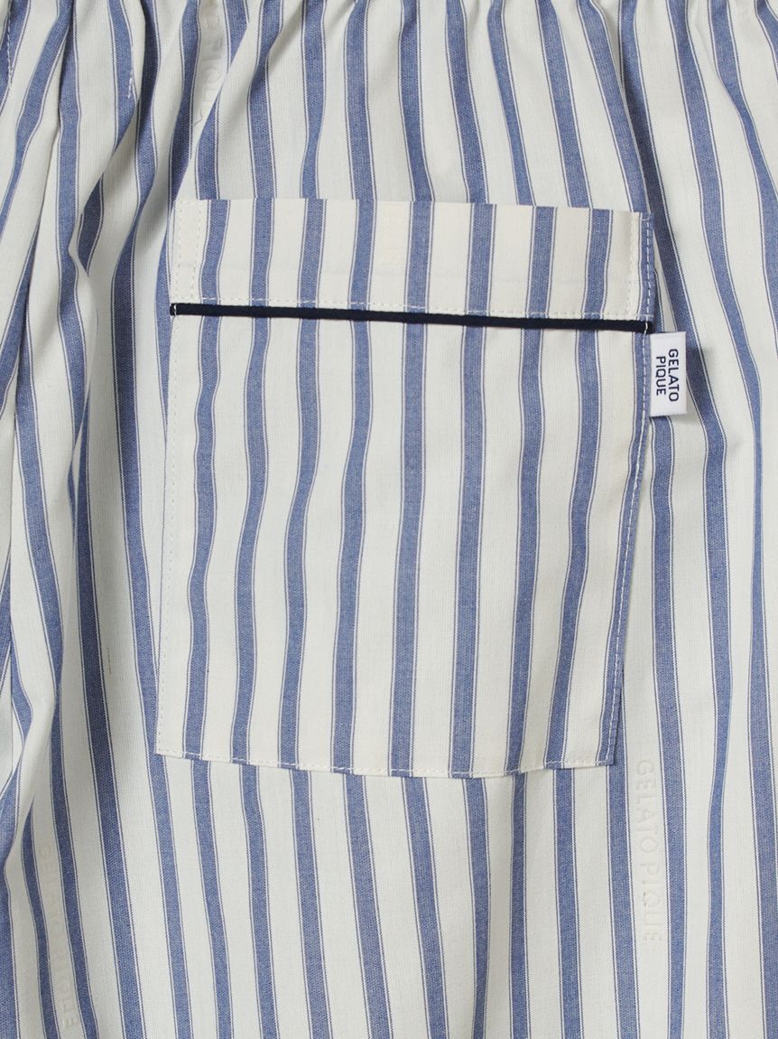 GELATO PIQUE HOMME「【HOMME】ブロードストライプロングパンツ」|ルームウェア|