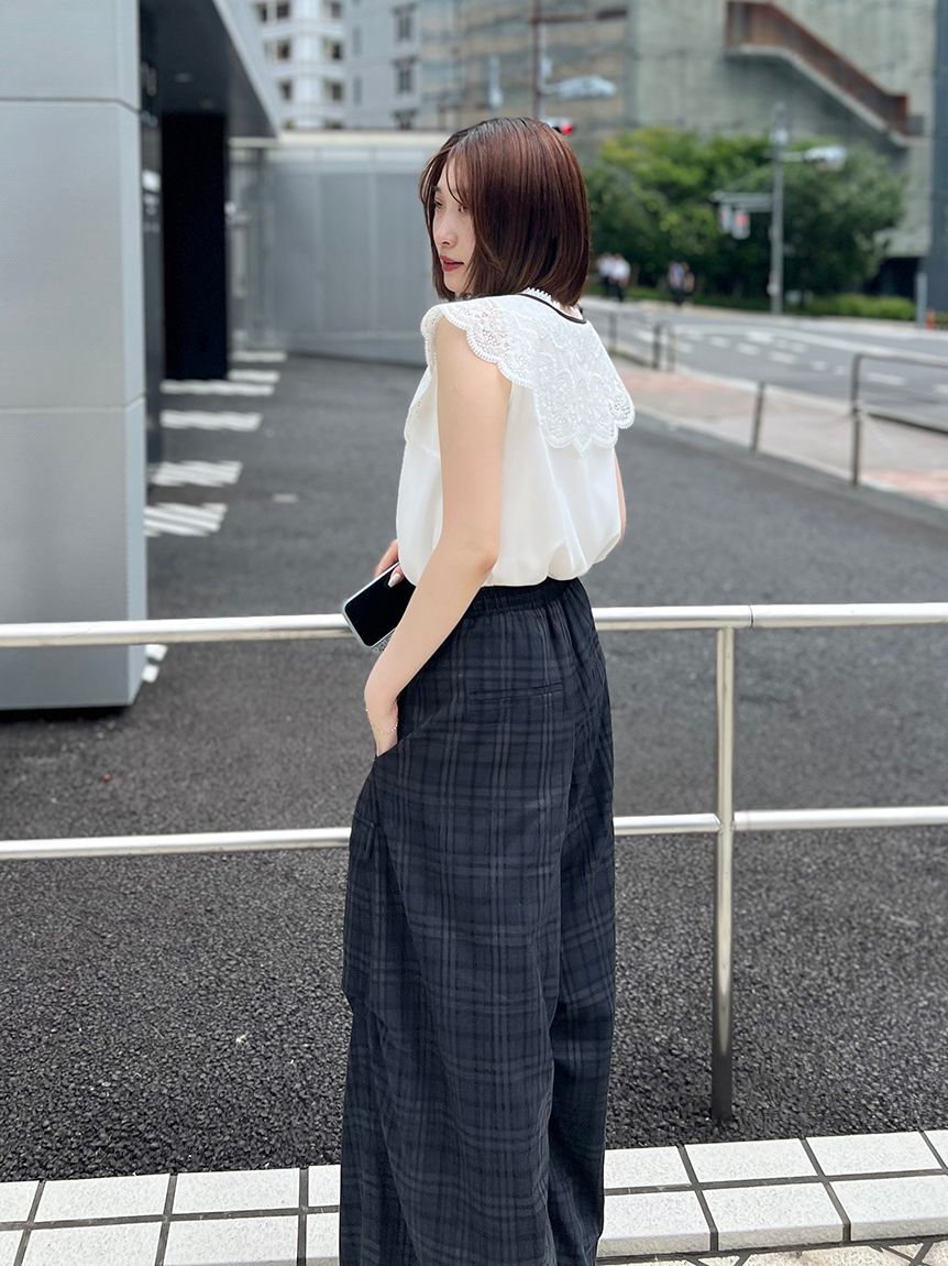 SNIDEL「ワイドデザインパンツ」|チノ|