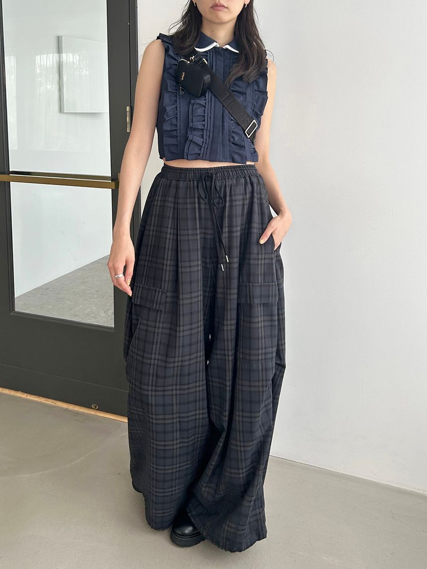 SNIDEL「ワイドデザインパンツ」|チノ|