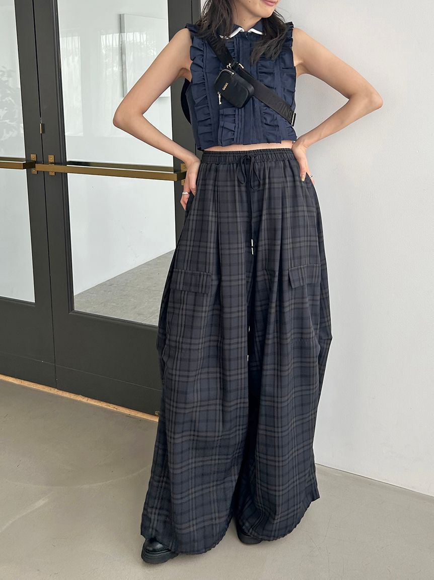 SNIDEL「ワイドデザインパンツ」|チノ|