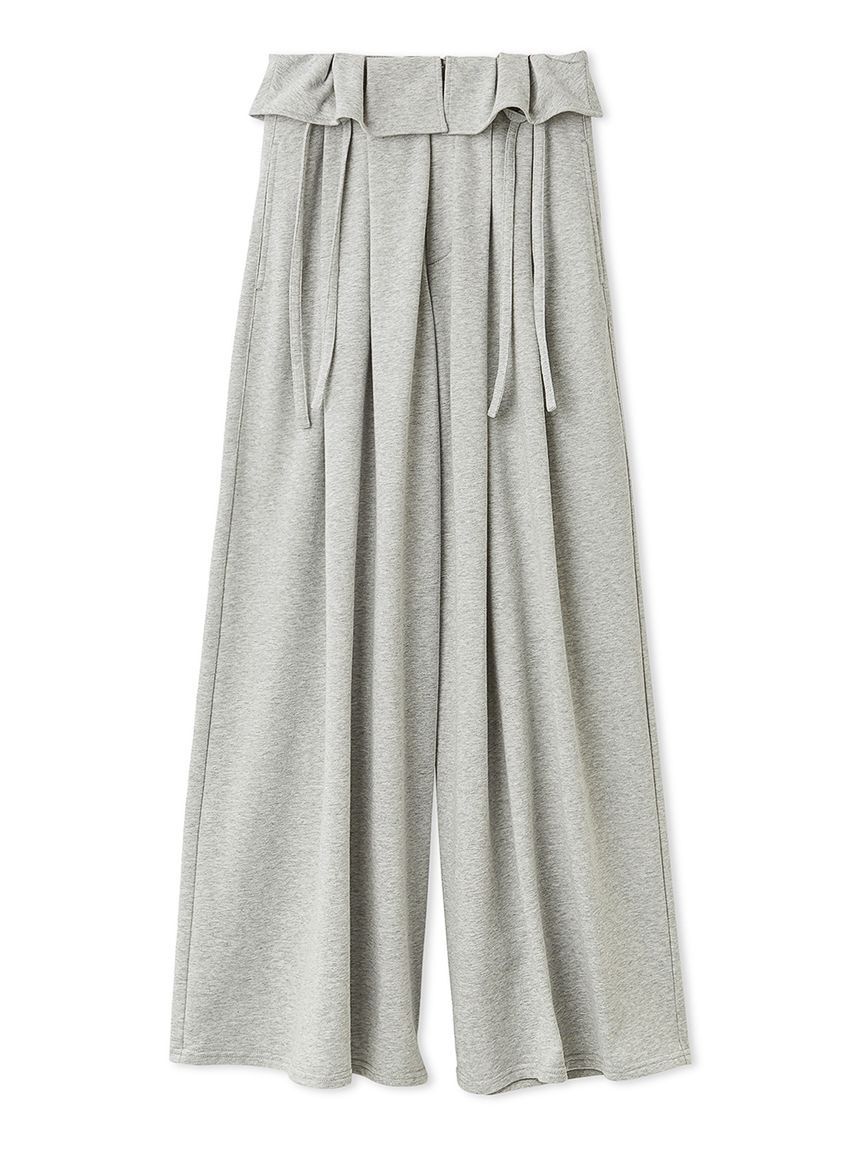 SNIDEL「ウエストデザインボリュームワイドパンツ」|チノ|