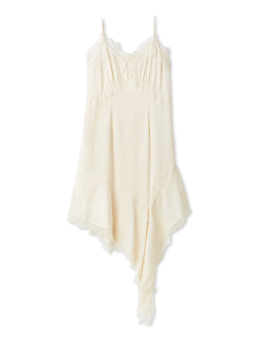 SNIDEL「レーストリムサテンキャミTOP」|キャミソール|