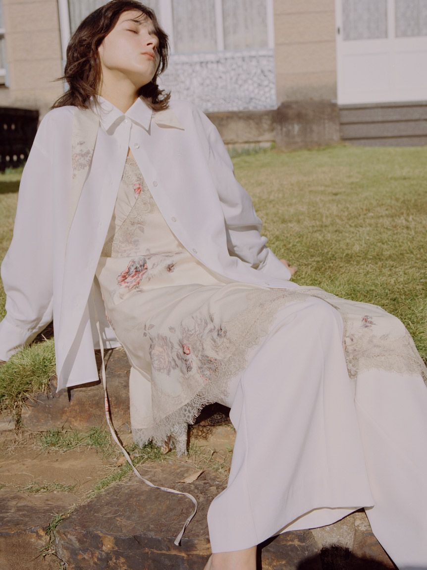 SNIDEL「SOLAMENTオーバーシャツ」|シャツ・ブラウス|WHT