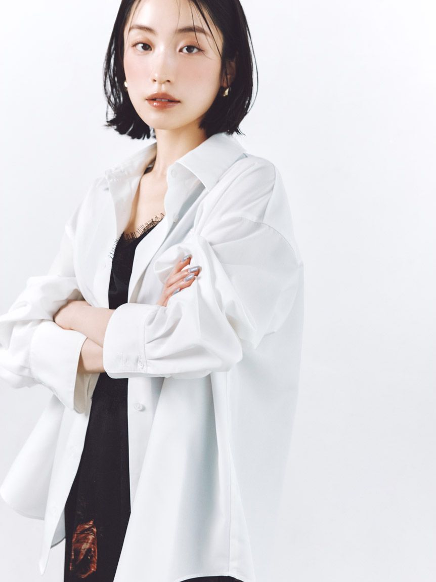 SNIDEL「SOLAMENTオーバーシャツ」|シャツ・ブラウス|