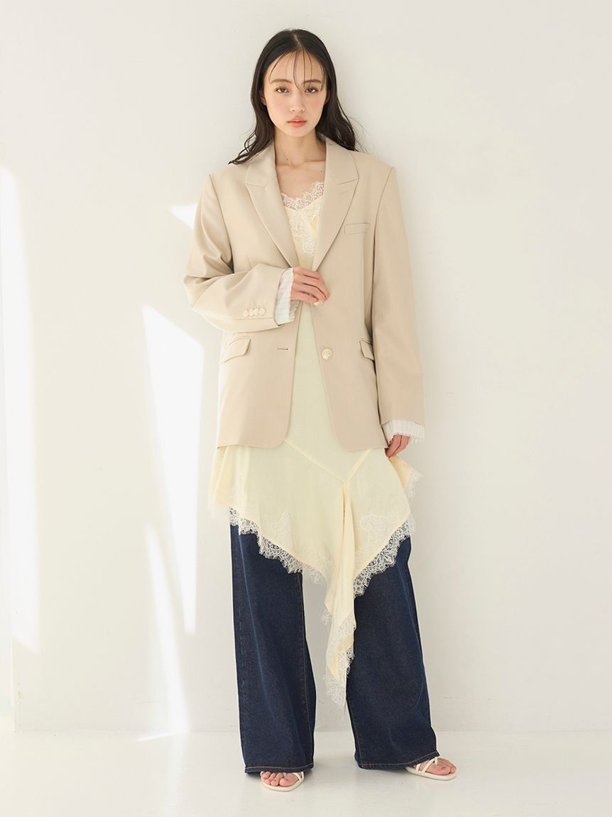 SNIDEL「オーバーサイズジャケット」|テーラードジャケット|