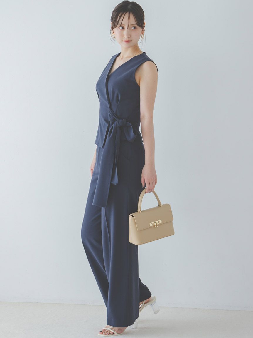 SNIDEL「Sustainableハイウエストストレートパンツ」|チノ|