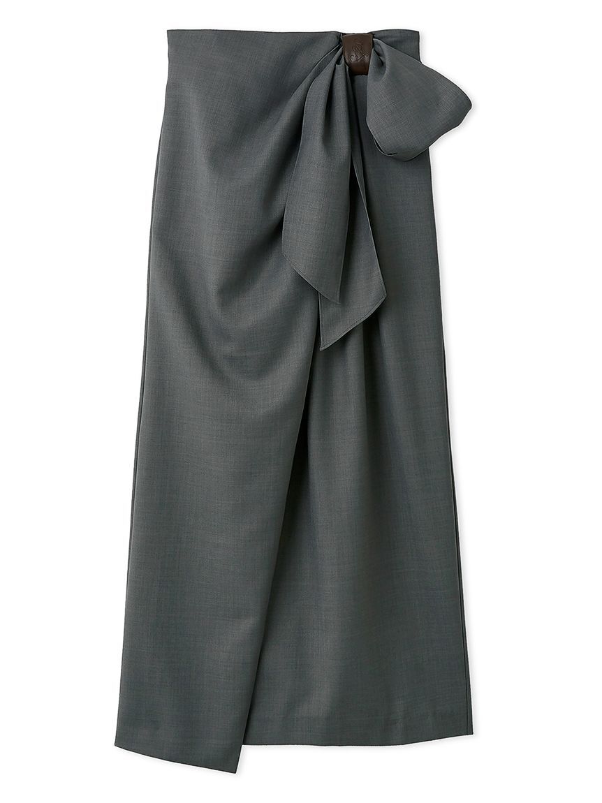 SNIDEL「ラップリボンタイトスカート」|スカート|GRY