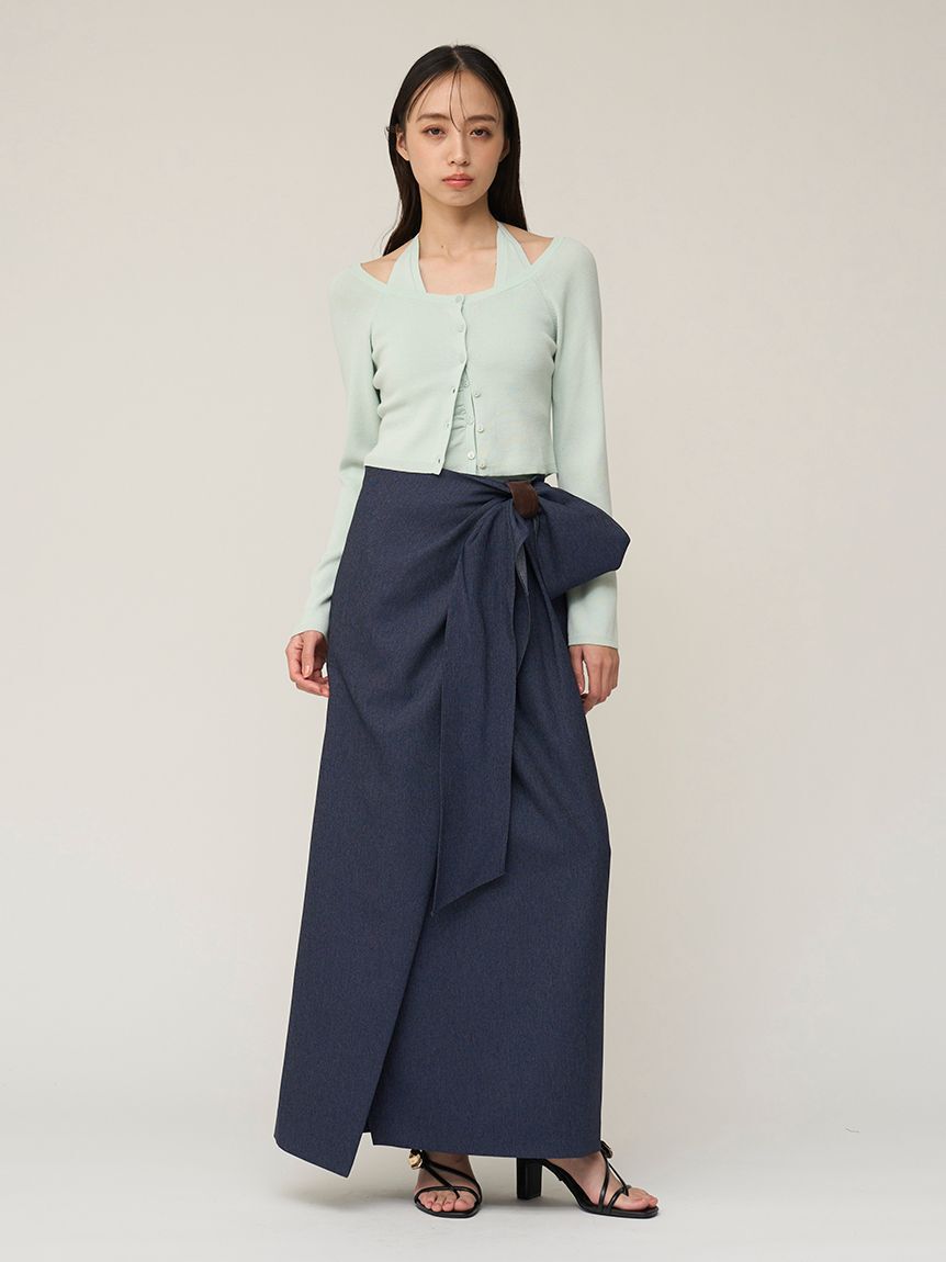 SNIDEL「ラップリボンタイトスカート」|スカート|