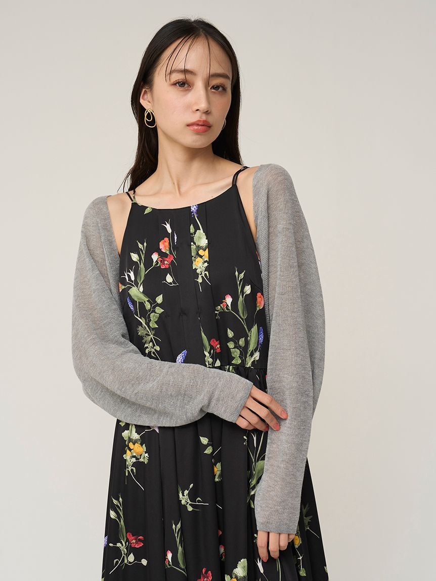 SNIDEL「シアーボレロカーディガン」|カーディガン|GRY