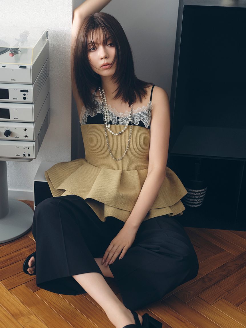 FRAY I.D「レーストリムキャミソール」|キャミソール|