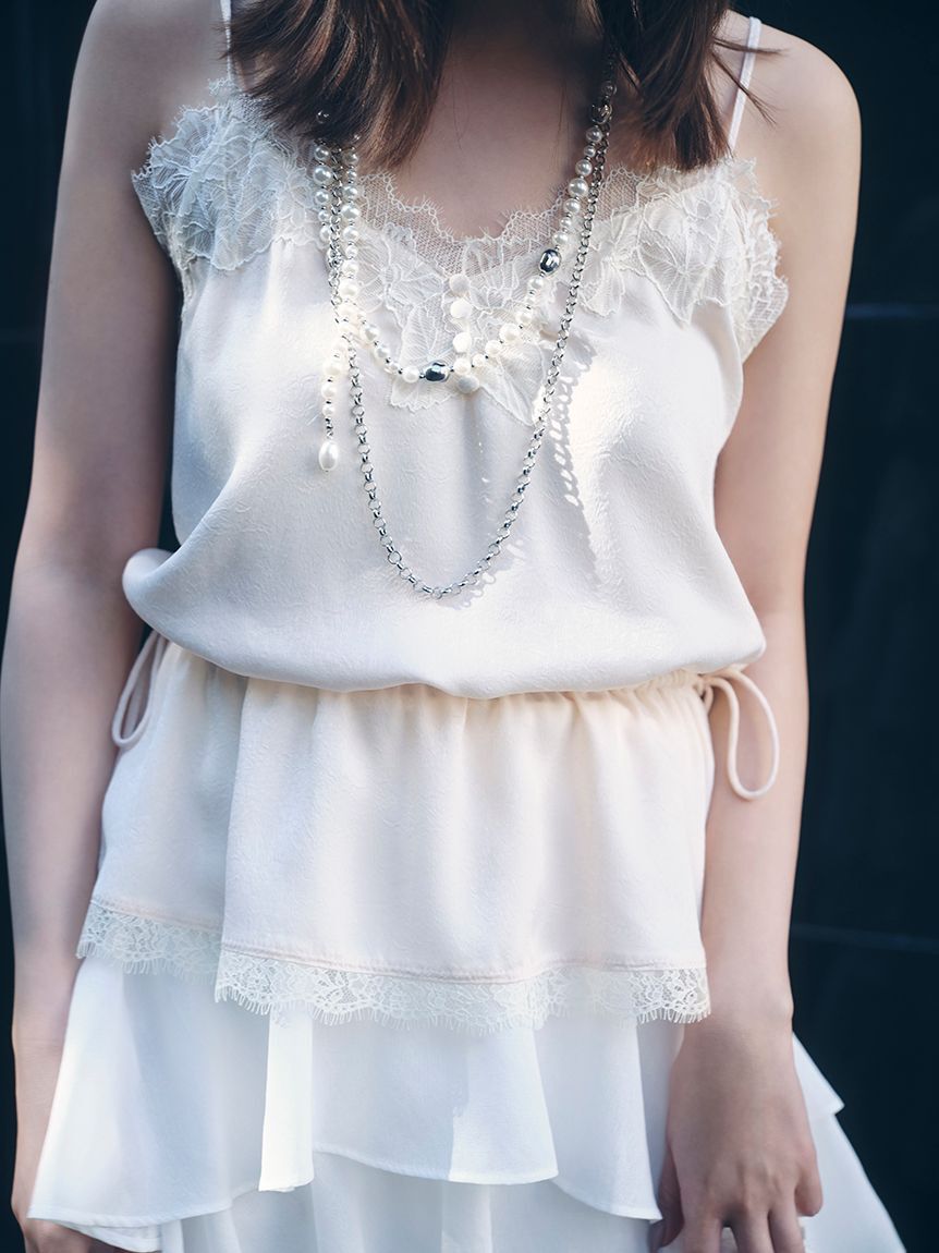 FRAY I.D「レーストリムキャミソール」|キャミソール|