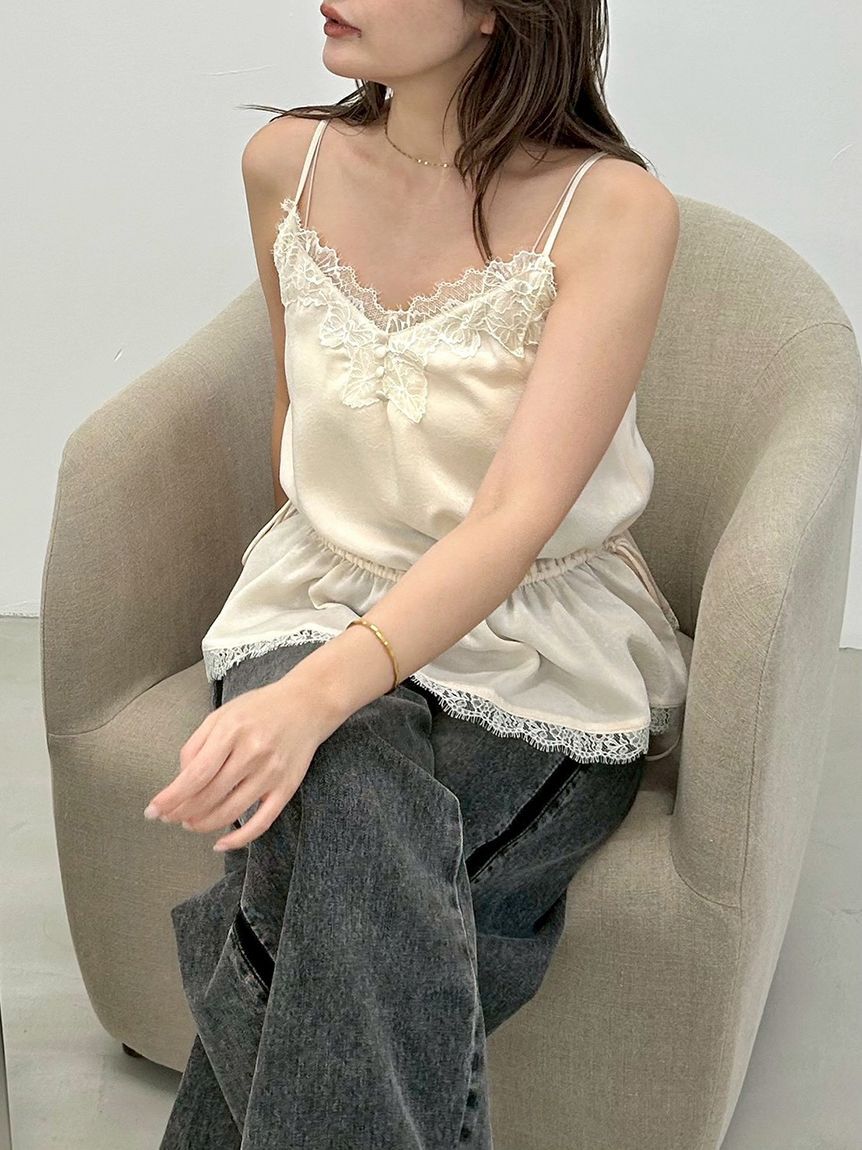 FRAY I.D「レーストリムキャミソール」|キャミソール|