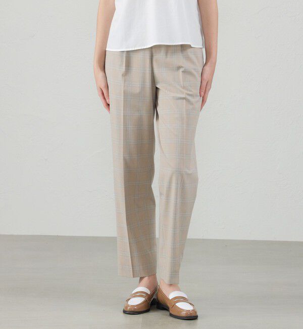 MACKINTOSH PHILOSOPHY「サイドベルトテーパードパンツ」|その他|ベージュ