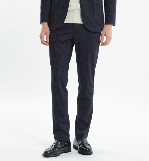 MACKINTOSH PHILOSOPHY「テーラードジャージー パンツ EMMETEXジャージー」|スラックス|ネイビー