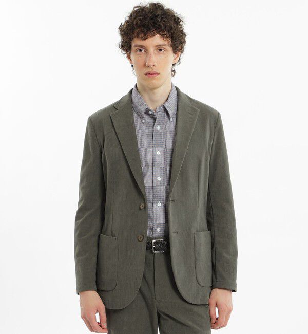 MACKINTOSH PHILOSOPHY「トリコットコーデュロイ イージージャケット」|テーラードジャケット|グリーン