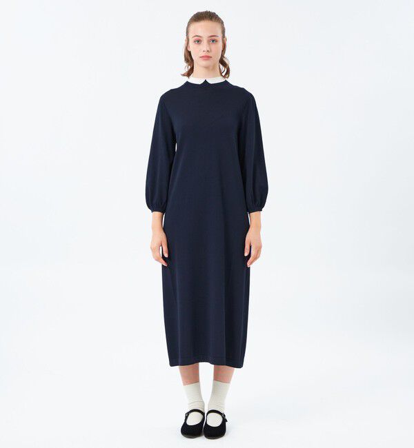 MACKINTOSH PHILOSOPHY「【25年秋冬モデル】Cleric Collar Knit サックワンピース」|ワンピース|
