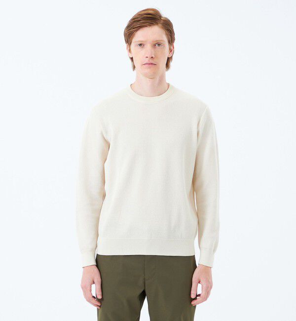 MACKINTOSH PHILOSOPHY「14G カノコ風ジャカード クルーネックニット」|ニット・セーター|