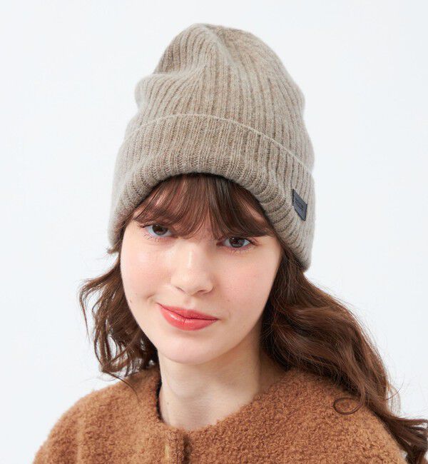 MACKINTOSH PHILOSOPHY「ウールカシミヤニットキャップ」|ニット帽|ベージュ