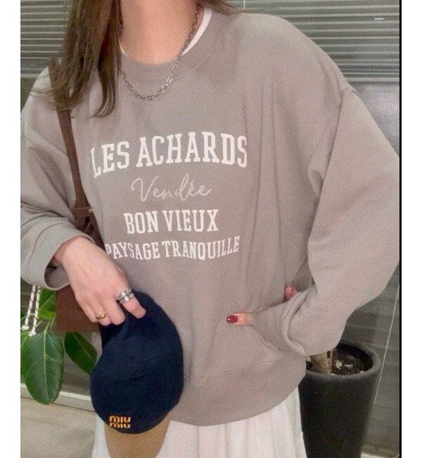 Lbc with Life「チェーンステッチ刺繍ロゴ裏毛プルオーバー」|その他|