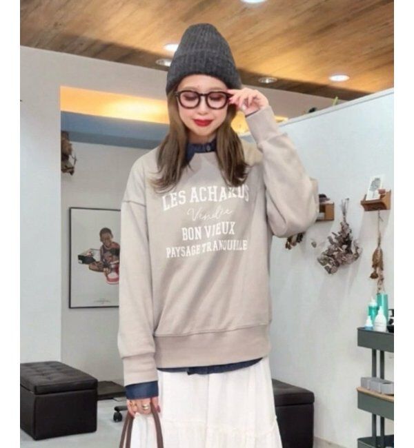 Lbc with Life「チェーンステッチ刺繍ロゴ裏毛プルオーバー」|その他|