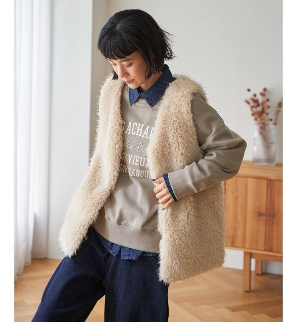 Lbc with Life「チェーンステッチ刺繍ロゴ裏毛プルオーバー」|その他|