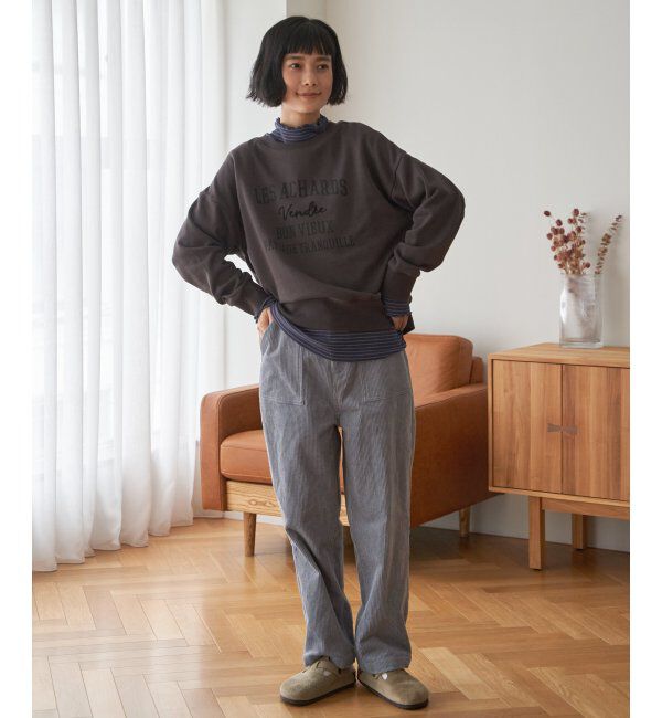 Lbc with Life「チェーンステッチ刺繍ロゴ裏毛プルオーバー」|その他|