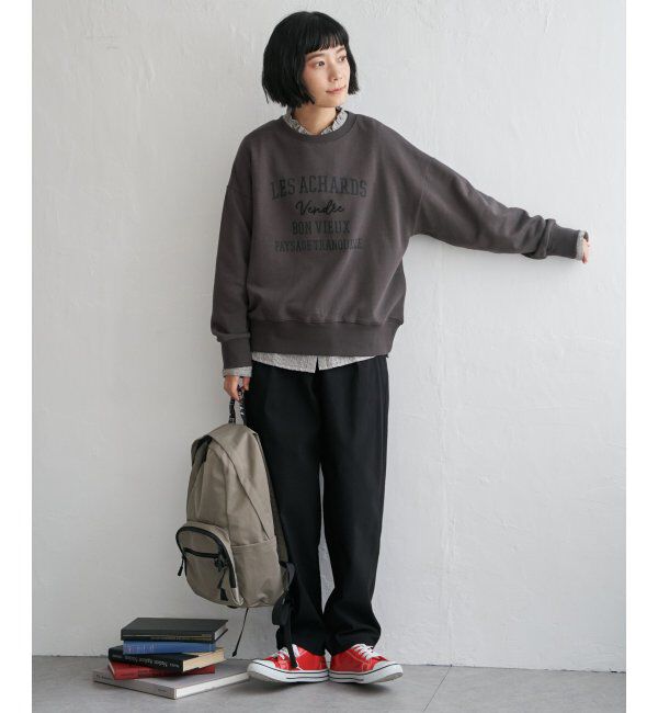 Lbc with Life「チェーンステッチ刺繍ロゴ裏毛プルオーバー」|その他|