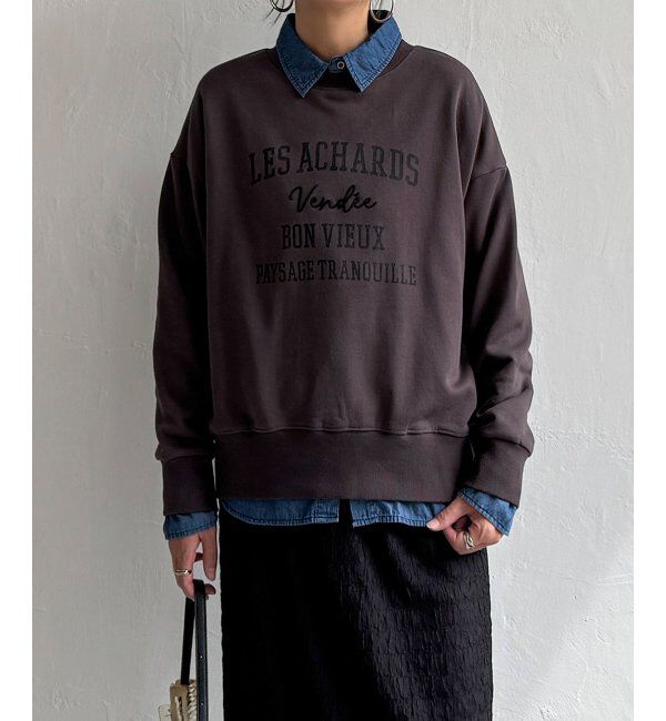 Lbc with Life「チェーンステッチ刺繍ロゴ裏毛プルオーバー」|その他|