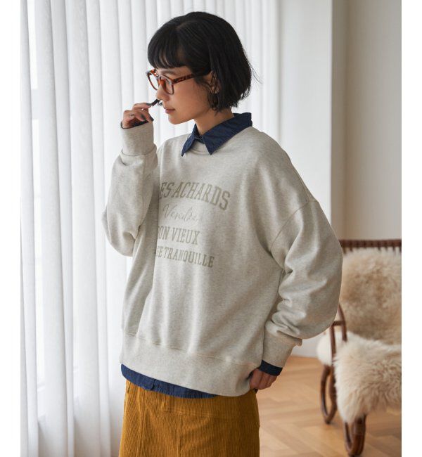 Lbc with Life「チェーンステッチ刺繍ロゴ裏毛プルオーバー」|その他|