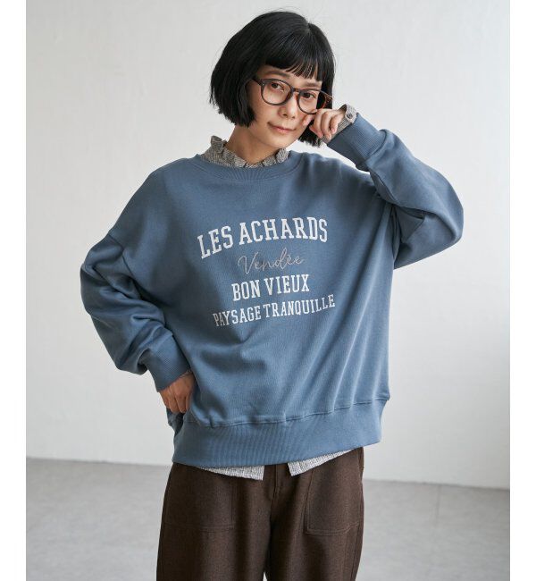 Lbc with Life「チェーンステッチ刺繍ロゴ裏毛プルオーバー」|その他|