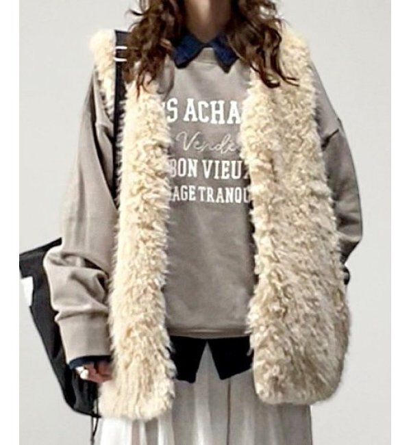 Lbc with Life「チェーンステッチ刺繍ロゴ裏毛プルオーバー」|その他|