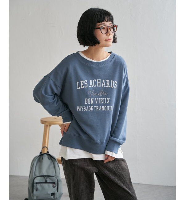 Lbc with Life「チェーンステッチ刺繍ロゴ裏毛プルオーバー」|その他|