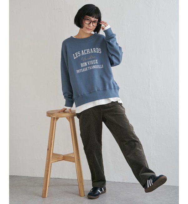 Lbc with Life「チェーンステッチ刺繍ロゴ裏毛プルオーバー」|その他|