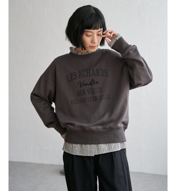 Lbc with Life「チェーンステッチ刺繍ロゴ裏毛プルオーバー」|その他|