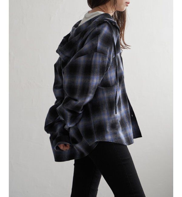 VENCE share style「BEVERLY HILLS POLO CLUB ネルチェックシャツパーカー」|シャツ・ブラウス|