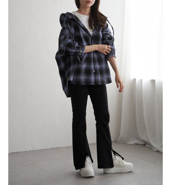VENCE share style「BEVERLY HILLS POLO CLUB ネルチェックシャツパーカー」|シャツ・ブラウス|
